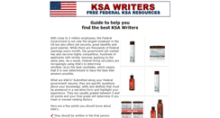 Desktop Screenshot of ksa-writers.com